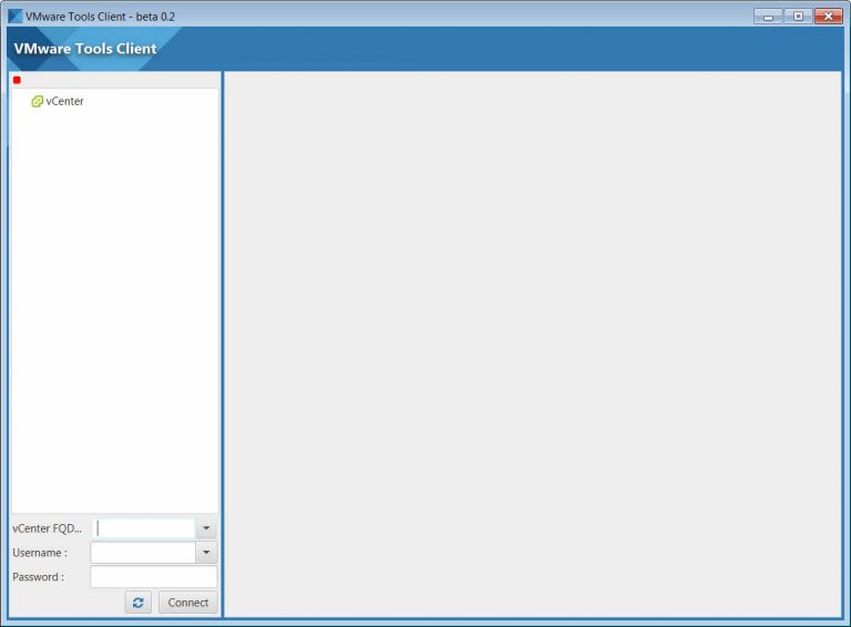 VMware Tools Client - Main Window