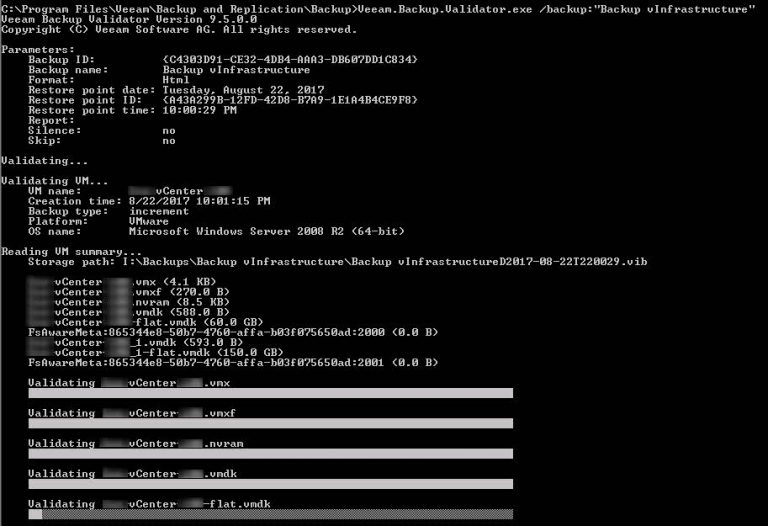 Veeam BR Validator Command-Line Tool