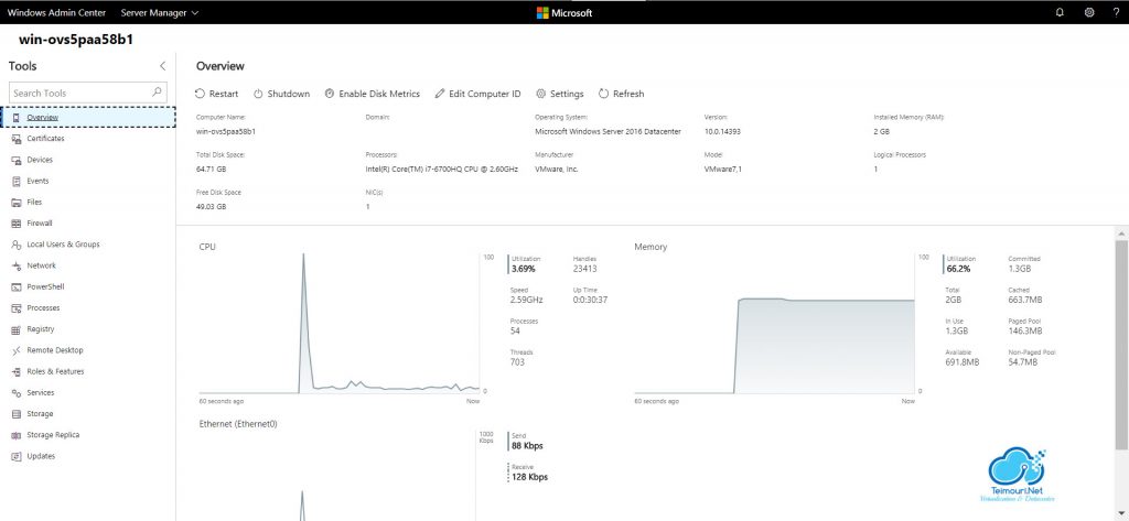 Windows Admin Center - Server Manager