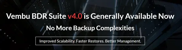 Vembu BDR Suite v4.0