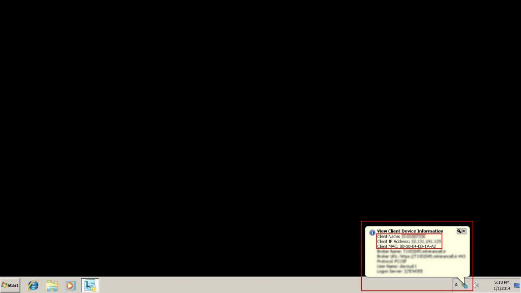 Windows7 Zero Client 1