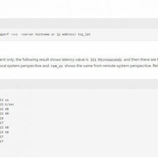 Measure Network Latency QPerf Linux
