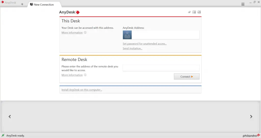 Anydesk подключено ожидание изображения вечно