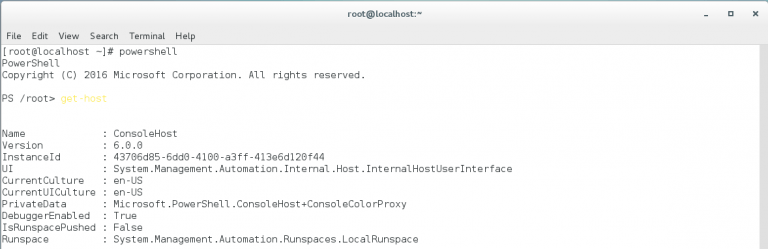 PowerShell Linux Example